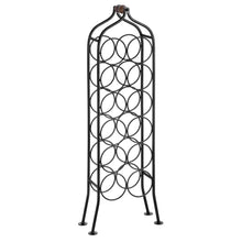 Load image into Gallery viewer, 12 Bottle Wrought Iron Wine Rack