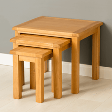 Load image into Gallery viewer, Poldark Oak Nest Of Tables