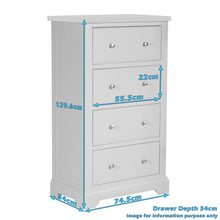 Load image into Gallery viewer, Berkeley 4 Drawer Chest