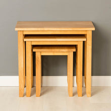 Load image into Gallery viewer, Oxford Light Oak Nest of Tables