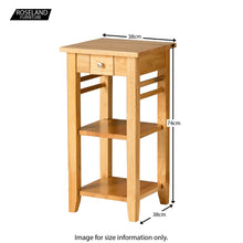 Load image into Gallery viewer, Oxford Light Oak Telephone Table