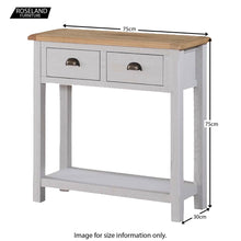 Load image into Gallery viewer, Kilmore Painted Hall Table with 2 Drawers