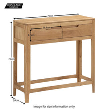 Load image into Gallery viewer, Dunmore Oak Console Table