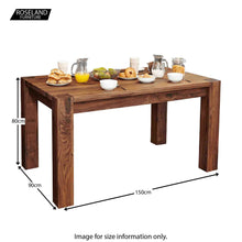 Load image into Gallery viewer, Salem Walnut 150cm Dining Table (4/6 Seater)