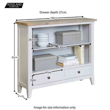 Load image into Gallery viewer, Signature Grey Low Bookcase