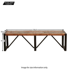 Load image into Gallery viewer, Urban Chic Large Dining Bench