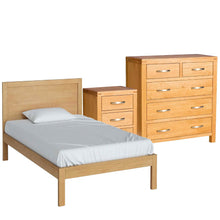 Load image into Gallery viewer, Abbey Light Oak 4' Bed Set