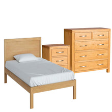 Load image into Gallery viewer, Abbey Light Oak - 3' Bed Set