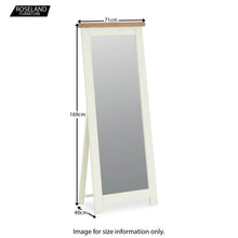 Load image into Gallery viewer, Daymer Cream Cheval Mirror