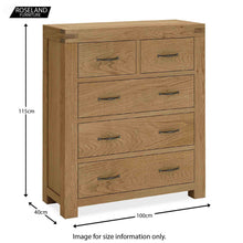 Load image into Gallery viewer, Abbey Grande 2 over 3 Drawer Chest