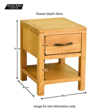 Load image into Gallery viewer, Abbey Waxed Oak Lamp Table