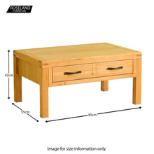 Load image into Gallery viewer, Abbey Waxed Oak Coffee Table