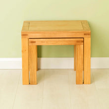 Load image into Gallery viewer, Abbey Waxed Oak Nest of Tables