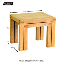 Load image into Gallery viewer, Abbey Waxed Oak Nest of Tables