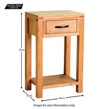 Load image into Gallery viewer, Abbey Waxed Oak Telephone Table