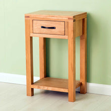 Load image into Gallery viewer, Abbey Waxed Oak Telephone Table