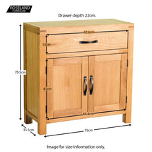 Load image into Gallery viewer, Abbey Waxed Oak Mini Sideboard