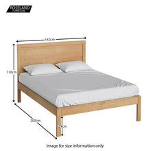 Load image into Gallery viewer, Abbey Waxed / Surrey Oak 4'6" Bed