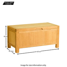 Load image into Gallery viewer, Abbey Waxed Oak Blanket Box