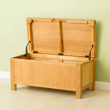 Load image into Gallery viewer, Abbey Waxed Oak Blanket Box