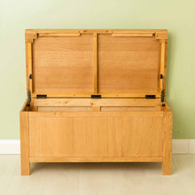 Load image into Gallery viewer, Abbey Waxed Oak Blanket Box
