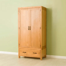 Load image into Gallery viewer, Abbey Waxed Oak Double Wardrobe
