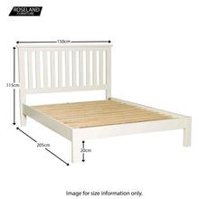 Load image into Gallery viewer, Cornish White 4'6" Bed Frame