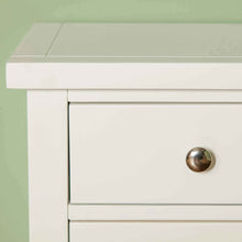 Load image into Gallery viewer, Cornish White 3 Drawer Bedside Table