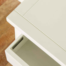 Load image into Gallery viewer, Cornish White 3 Drawer Bedside Table