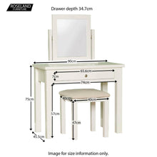 Load image into Gallery viewer, Cornish White Dressing Table Set