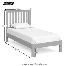 Load image into Gallery viewer, Cornish Grey 3' Single Bed Frame