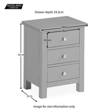 Load image into Gallery viewer, Cornish Grey Bedside Table