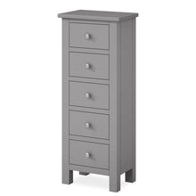 Load image into Gallery viewer, Cornish Grey Tallboy Chest