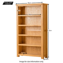 Load image into Gallery viewer, Roseland Oak Bookcase