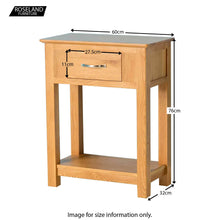 Load image into Gallery viewer, Nordic Oak Small Console Table