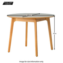 Load image into Gallery viewer, Nordic Oak Round Table Dining Set ( 2 Chairs )