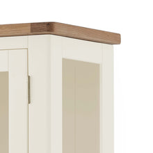 Load image into Gallery viewer, Padstow White 1 Door Glass Display Cabinet