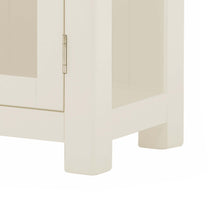 Load image into Gallery viewer, Padstow White 1 Door Glass Display Cabinet