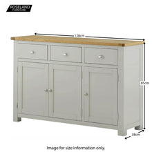 Load image into Gallery viewer, Padstow Grey 3 Door Sideboard