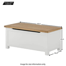 Load image into Gallery viewer, Padstow White Blanket Box