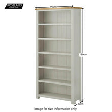 Load image into Gallery viewer, Padstow Grey Large Bookcase