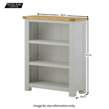 Load image into Gallery viewer, Padstow Grey Low Bookcase