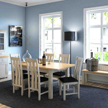 Load image into Gallery viewer, Padstow Grey 120cm Dining Set - 4 x Chairs