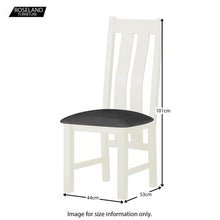 Load image into Gallery viewer, Padstow White Dining Chair - Fabric Seat