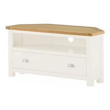 Load image into Gallery viewer, Padstow White Corner TV Stand