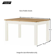Load image into Gallery viewer, Padstow White 140-180cm Extending Table
