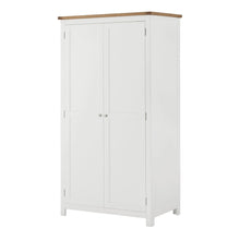Load image into Gallery viewer, Padstow White All-Hanging Double Wardrobe