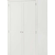 Load image into Gallery viewer, Padstow White All-Hanging Double Wardrobe