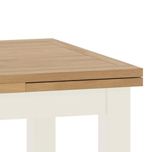 Load image into Gallery viewer, Padstow White Lift Top Draw Leaf Dining Table 120-200cm
