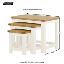 Load image into Gallery viewer, Padstow White Nest of Tables